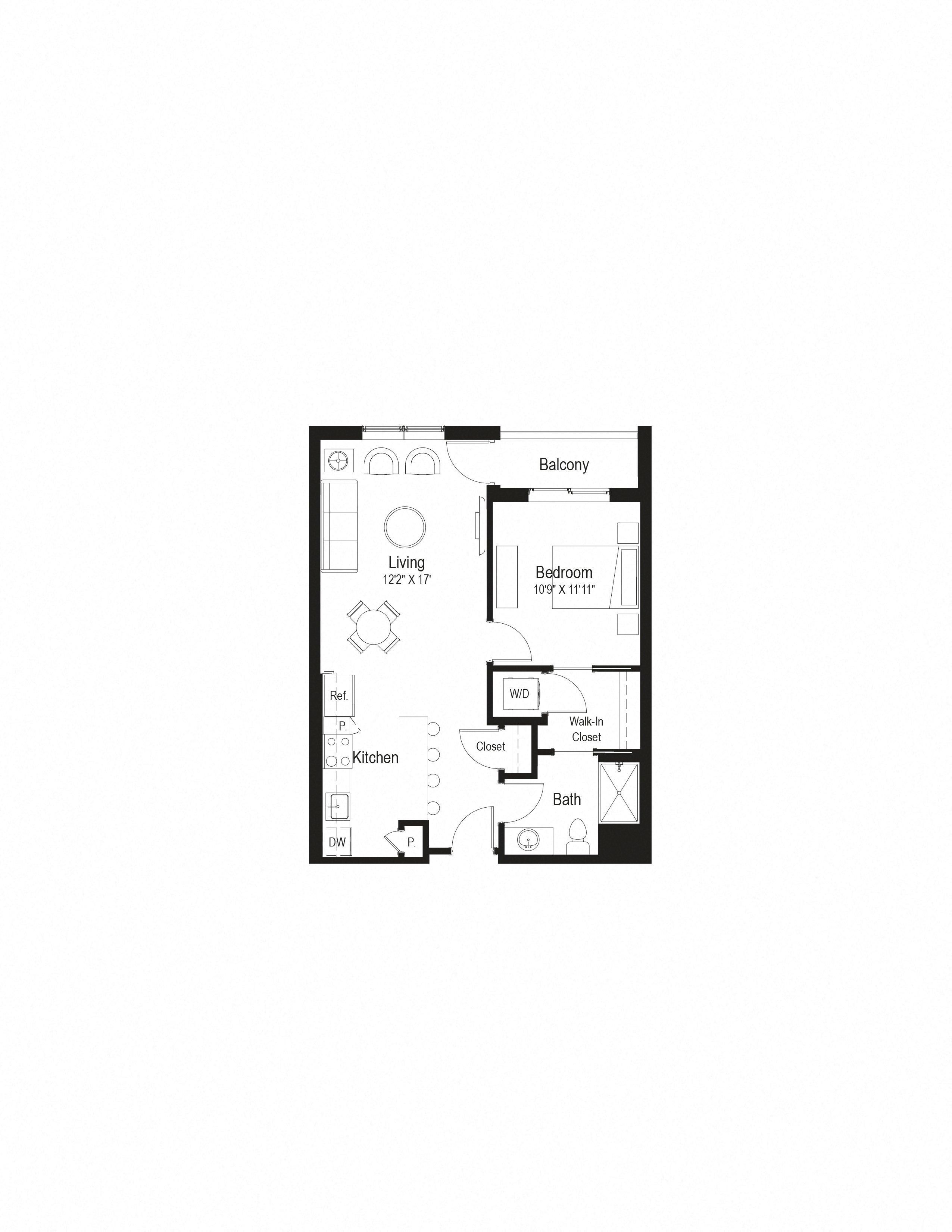 A4 Floor Plan at Rialto, Washington, 20002